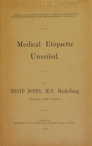 Tapa de Medical etiquette unveiled