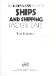 Tapa de The Guinness book of ships and shipping facts & feats