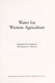 Tapa de Water for western agriculture