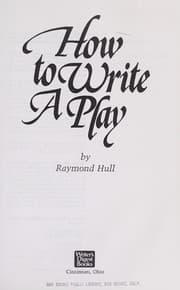 Tapa de How to write a play