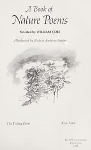 Tapa de A book of nature poems