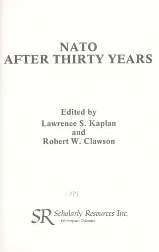Tapa de NATO after thirty years