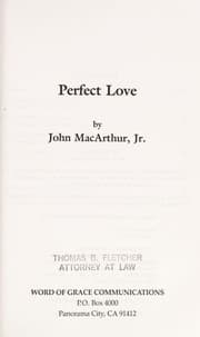 Tapa de Perfect love