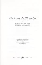 Tapa de Os anos de chumbo
