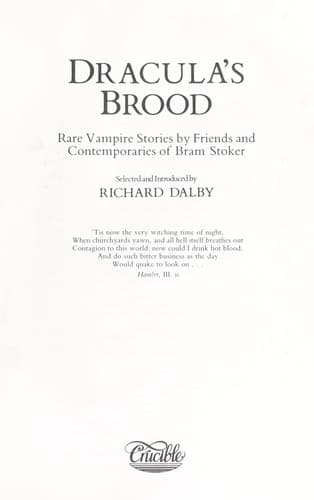 Tapa de Dracula's Brood
