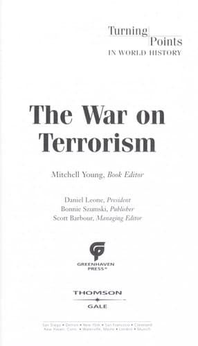 Tapa de The war on terrorism