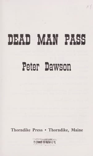 Tapa de Dead man pass