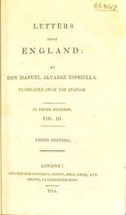 Tapa de Letters from England