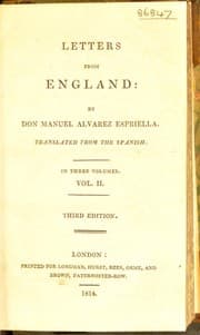 Tapa de Letters from England