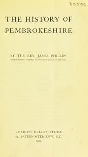 Tapa de The history of Pembrokeshire