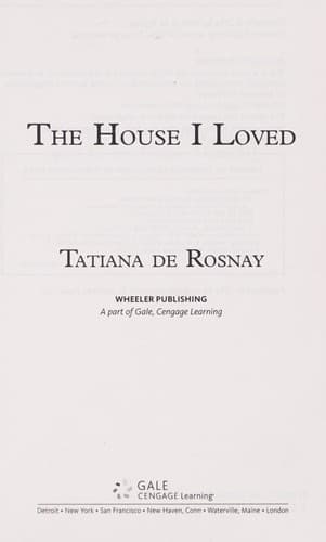 Tapa de The house I loved