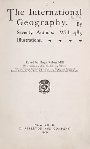 Tapa de The international geography