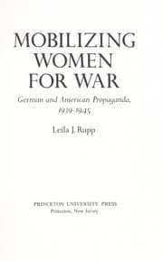 Tapa de Mobilizing women for war