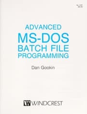 Tapa de Advanced MS-D0S Batch File Programming