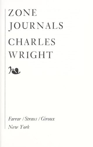 Tapa de Zone journals