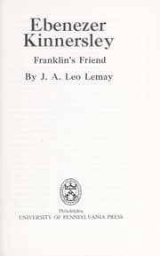 Tapa de Ebenezer Kinnersley, Franklin's friend