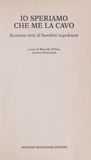 Tapa de Io speriamo che me la cavo