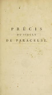 Tapa de Pr©♭cis du si©♭cle de Paracelse ... Tome premier