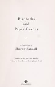 Tapa de Birdbaths and paper cranes