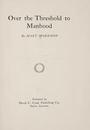 Tapa de Over the threshold to manhood