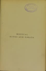 Tapa de Medical notes and essays
