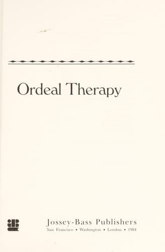 Tapa de Ordeal therapy