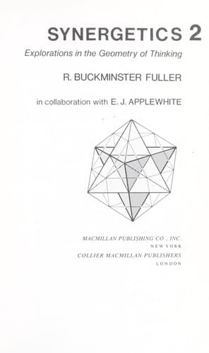 Tapa de Synergetics : explorations in the geometry of thinking
