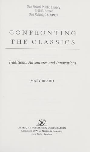 Tapa de Confronting the classics