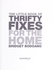 Tapa de The little book of thrifty fixes for the home