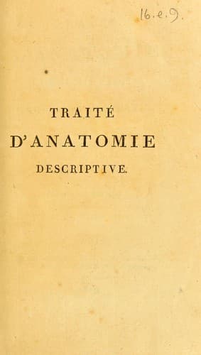 Tapa de Trait©♭ d'anatomie descriptive