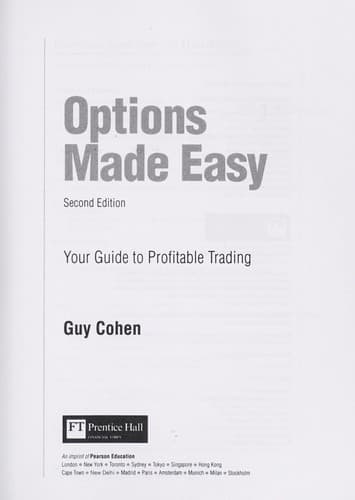 Tapa de Options made easy