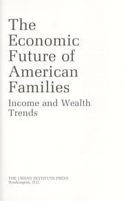 Tapa de The economic future of American families