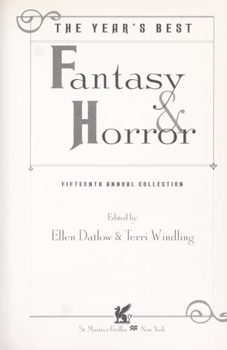 Tapa de The Year's best fantasy and horror--fifteenth annual collection