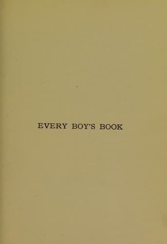 Tapa de Every boy's book