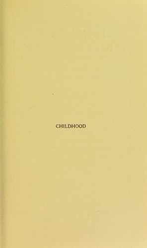 Tapa de Childhood