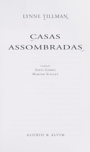 Tapa de Casas assombradas