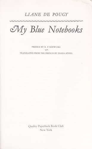 Tapa de My Blue Notebooks