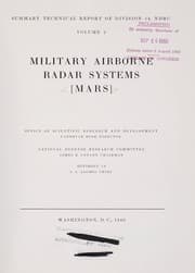 Tapa de Military airborne radar systems [MARS]
