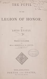 Tapa de The pupil of the Legion of honor