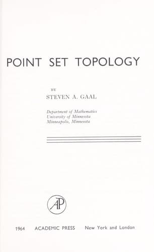 Tapa de Point set topology