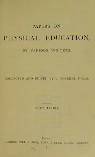 Tapa de Papers on physical education