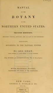 Tapa de Manual of the botany of the northern United States