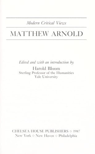 Tapa de Matthew Arnold