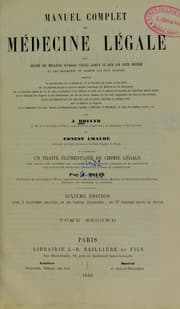 Tapa de Manuel complet de m©♭decine l©♭gale