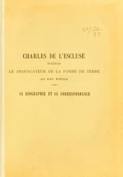 Tapa de Charles de l'Escluse d'Arras, le propagateur de la pomme de terre au XVIe siecle