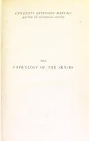 Tapa de The physiology of the senses