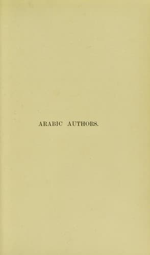 Tapa de Arabic authors