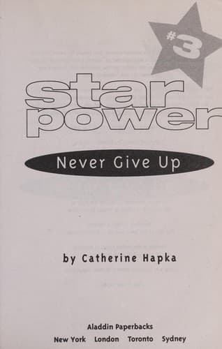 Tapa de Never give up