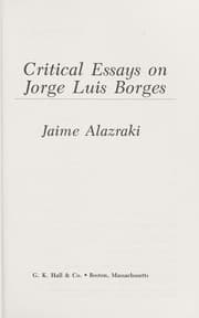 Tapa de Critical essays on Jorge Luis Borges