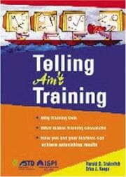 Tapa de Telling Ain't Training
